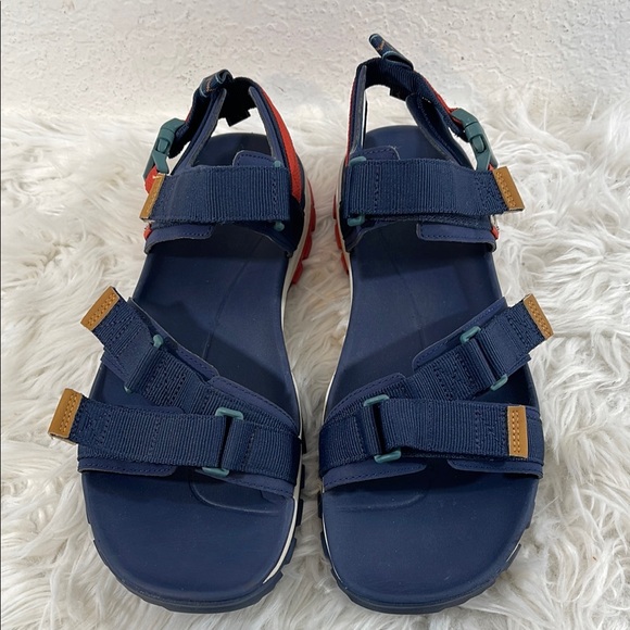 TIMBERLAND Timberland Garrison Trail 'Navy Blue Yellow Orange' Sandals Size 13 - Picture 2 of 13